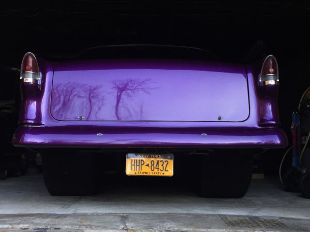 1955 Purple Chevrolet Bel Air/150/210 Two door sedan