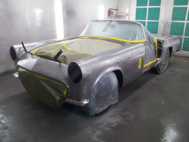 1957 Gunmetal Grey Ford Thunderbird Convertible
