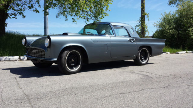 1957 Gunmetal Grey Ford Thunderbird Convertible