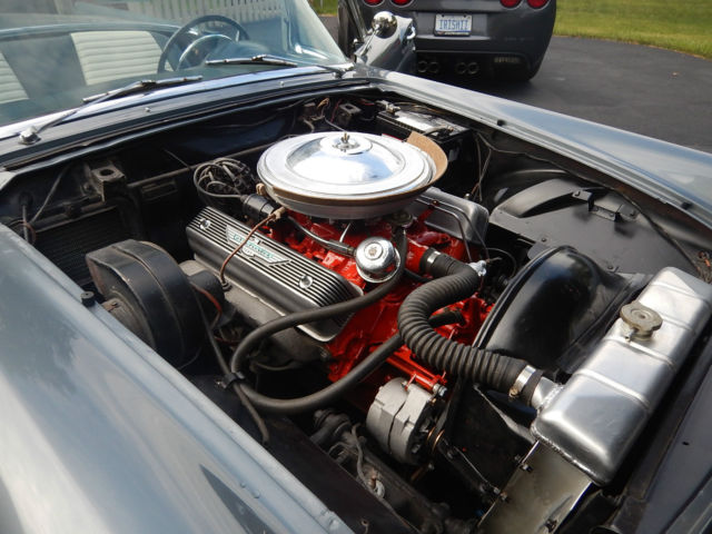 1957 Gunmetal Grey Ford Thunderbird Convertible
