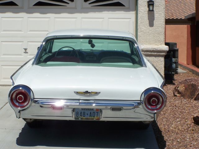1962 White Ford Thunderbird Coupe