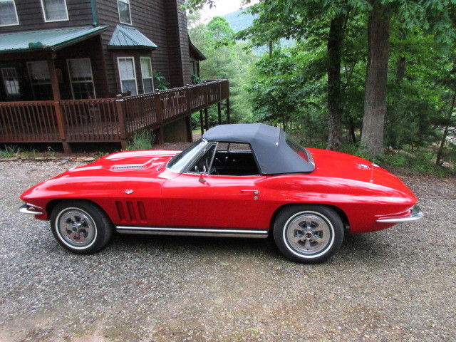 1965 Red Chevrolet Corvette Convertible