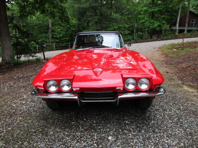 1965 Red Chevrolet Corvette Convertible