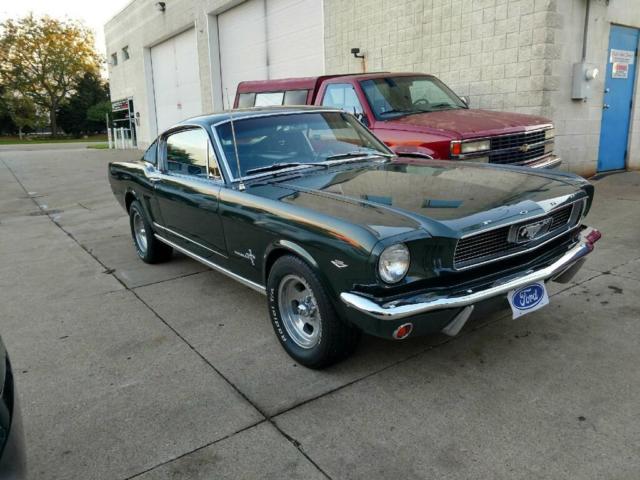 1966 Green Ford Mustang Coupe