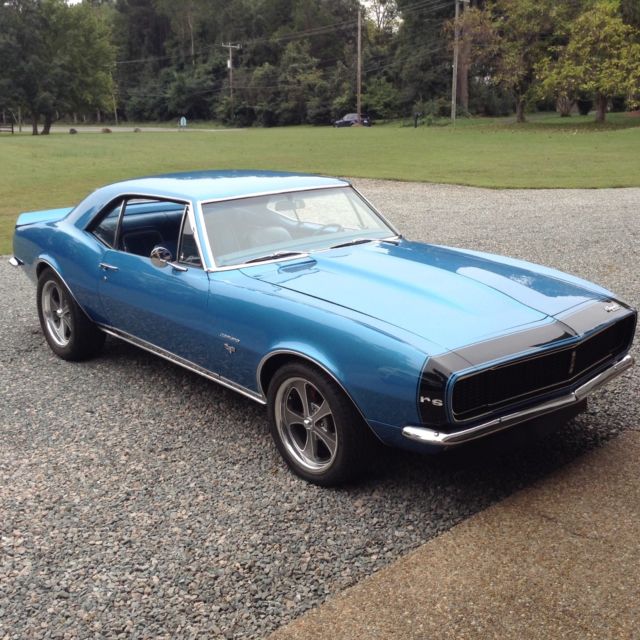 1967 Marina blue Chevrolet Camaro 2dr