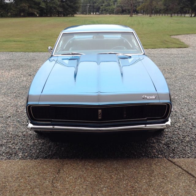 1967 Marina blue Chevrolet Camaro 2dr