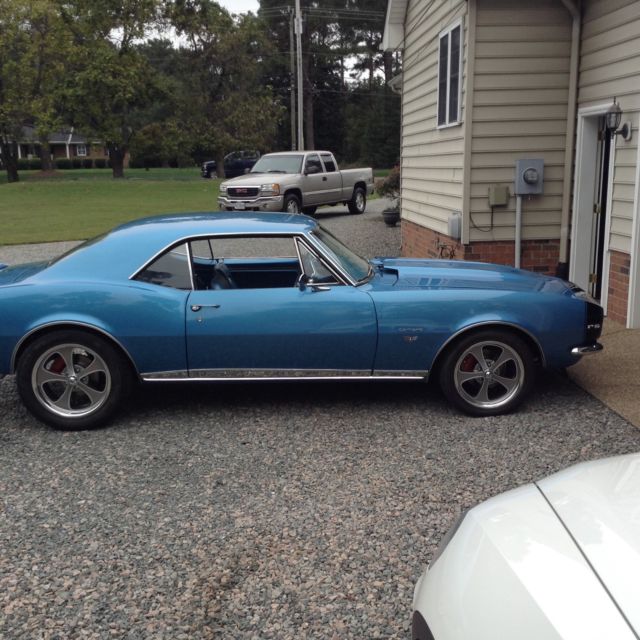 1967 Marina blue Chevrolet Camaro 2dr
