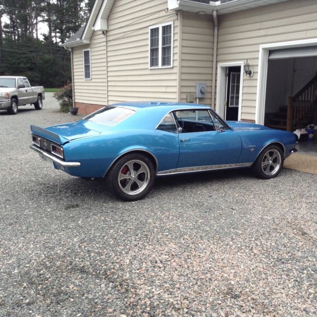 1967 Marina blue Chevrolet Camaro 2dr