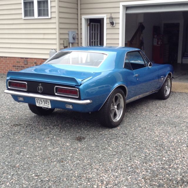 1967 Marina blue Chevrolet Camaro 2dr