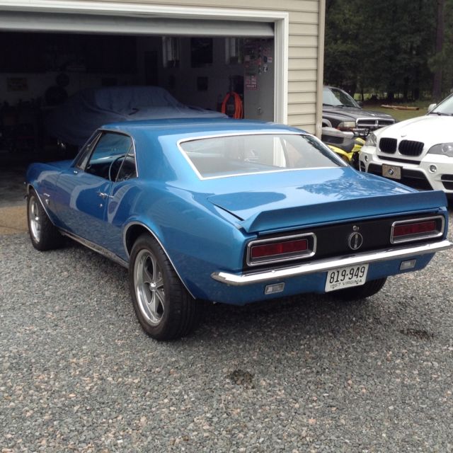 1967 Marina blue Chevrolet Camaro 2dr