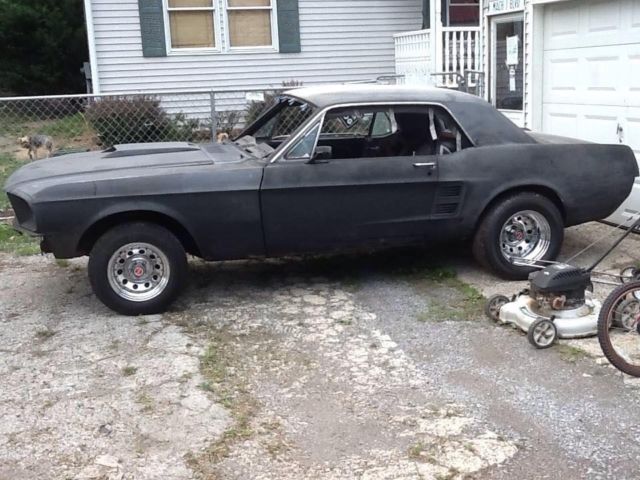 1967 Black Primer Ford Mustang Coupe