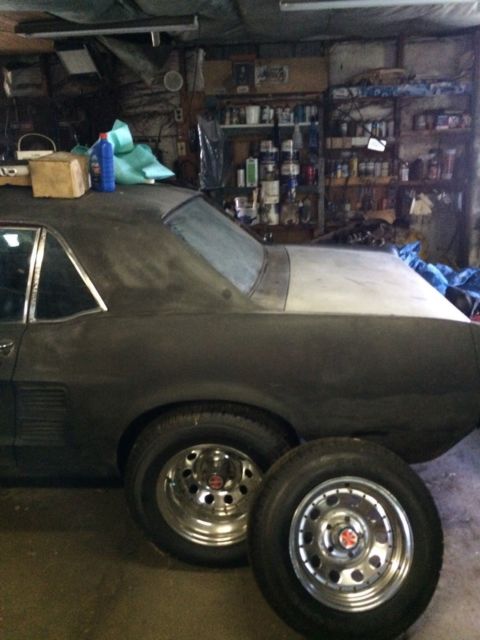1967 Black Primer Ford Mustang Coupe