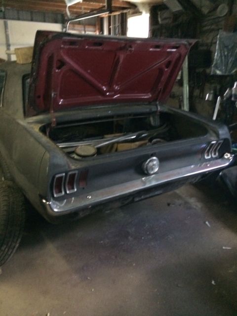 1967 Black Primer Ford Mustang Coupe