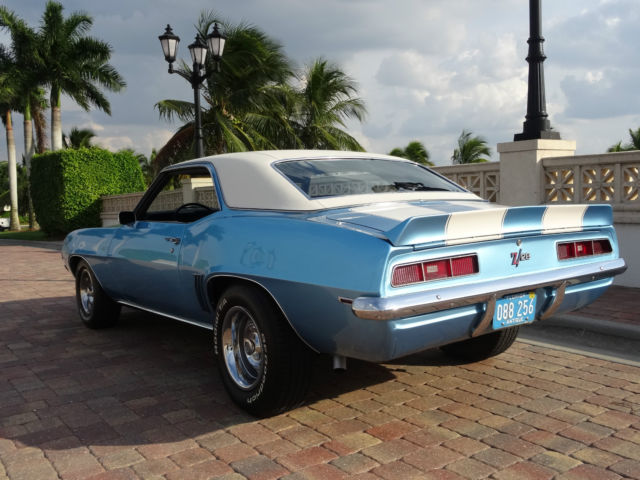1969 Blue Chevrolet Camaro Coupe