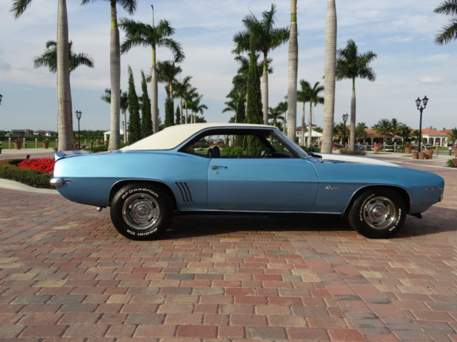 1969 Blue Chevrolet Camaro Coupe