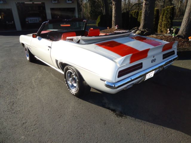 1969 white Chevrolet Camaro Convertible