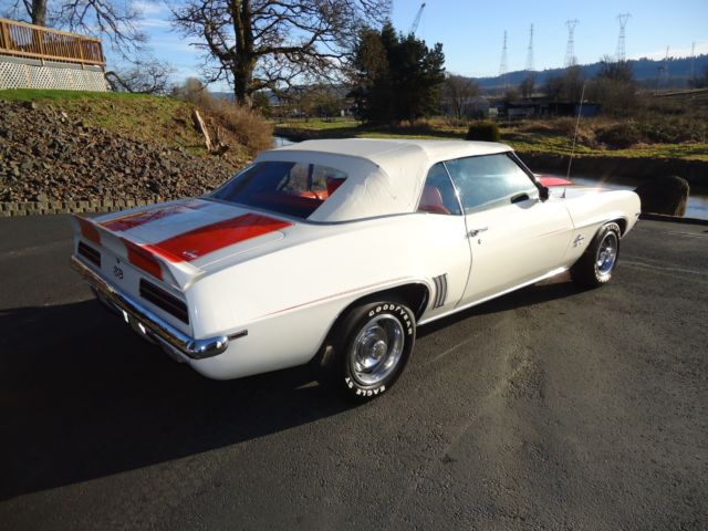 1969 white Chevrolet Camaro Convertible