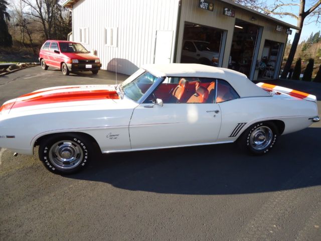 1969 white Chevrolet Camaro Convertible