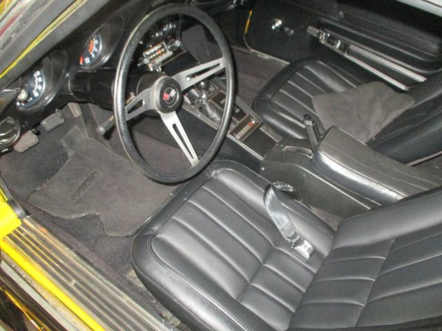 1973 Yellow Chevrolet Corvette Convertible