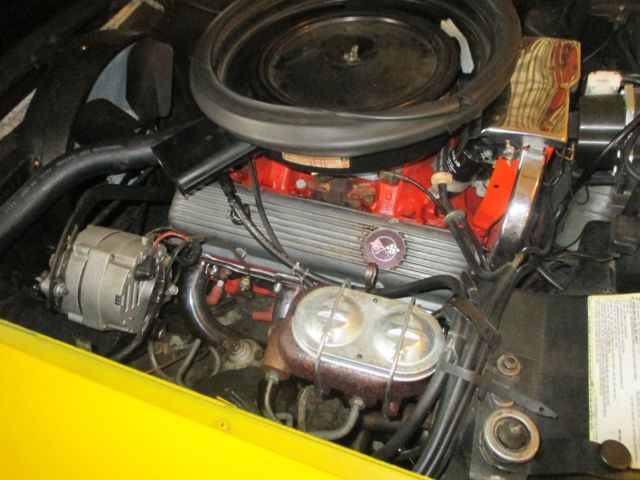 1973 Yellow Chevrolet Corvette Convertible