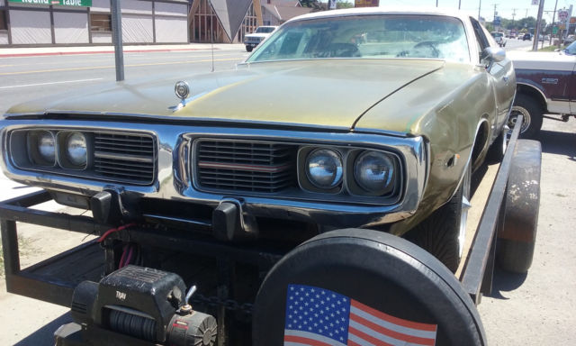 1974 Green Dodge Charger 2 Dr hardtop