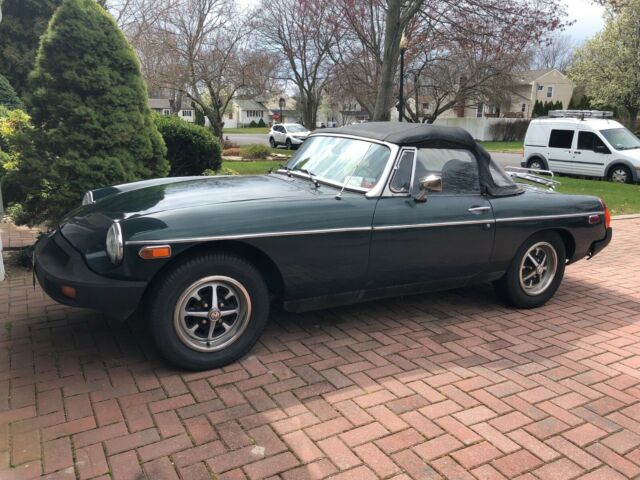 1976 Green MG MGB Convertible