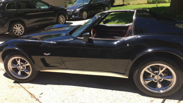1977 Black Chevrolet Corvette T-Top
