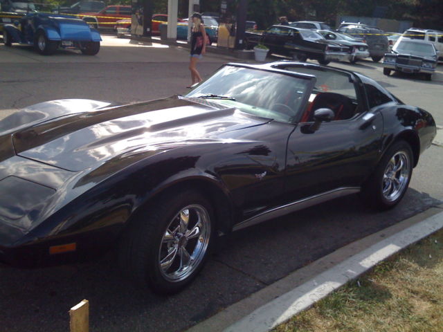 1977 Black Chevrolet Corvette T-Top