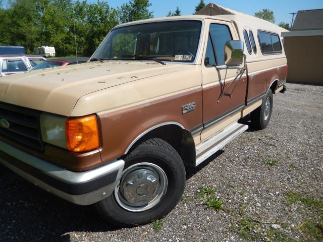1987 Tan/Brown Ford F-250 Standard Cab Pickup