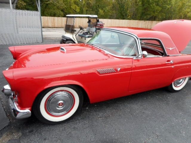 1955 Red Ford Thunderbird 2 Dr