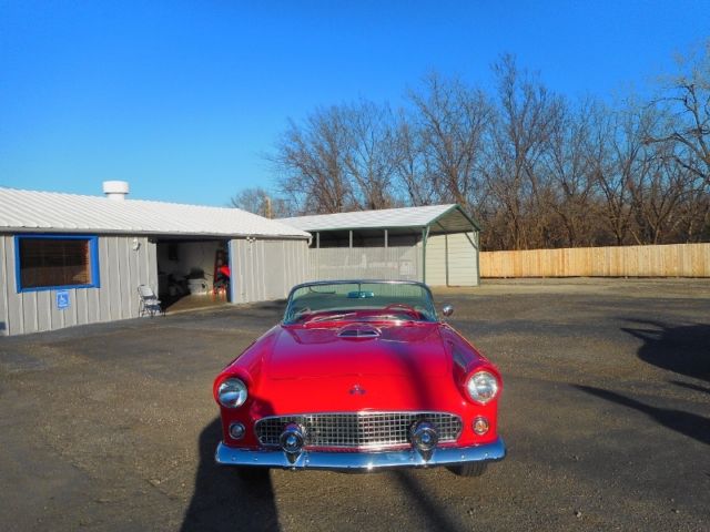 1955 Red Ford Thunderbird 2 Dr