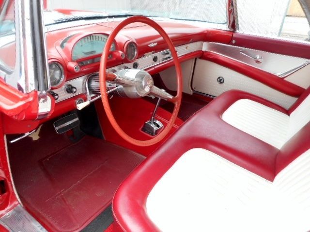 1955 Red Ford Thunderbird 2 Dr