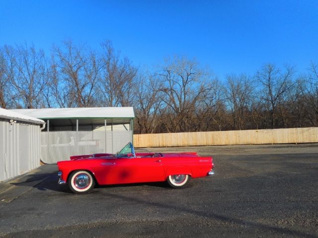1955 Red Ford Thunderbird 2 Dr