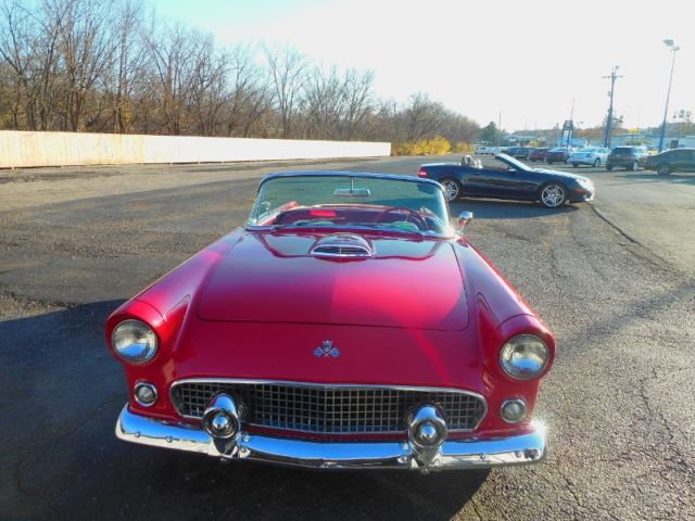 1955 Red Ford Thunderbird 2 Dr