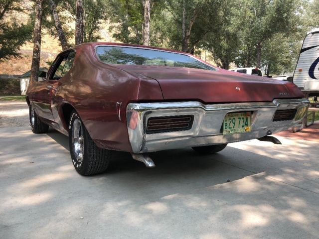 1968 Maroon Pontiac GTO Hardtop