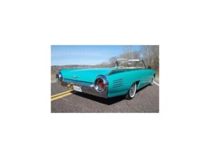 1961 White Ford Thunderbird Convertible