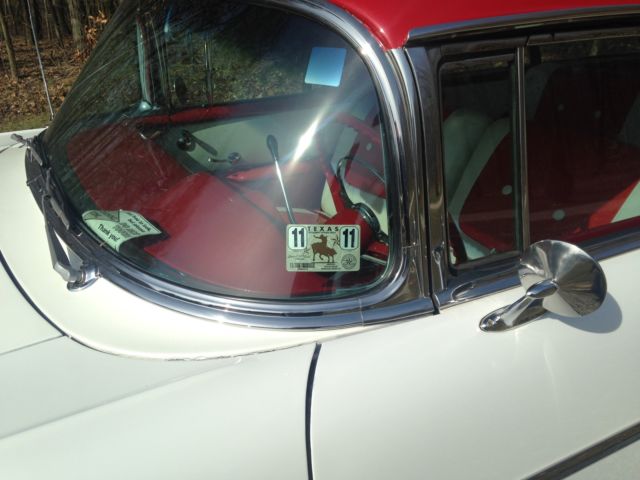 1957 white & red Chevrolet Nomad Wagon