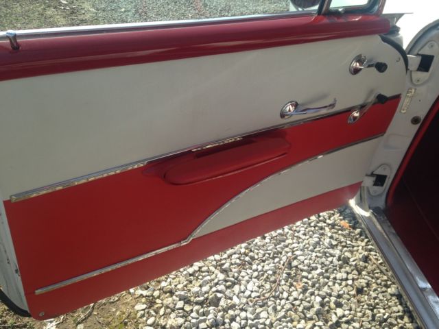 1957 white & red Chevrolet Nomad Wagon