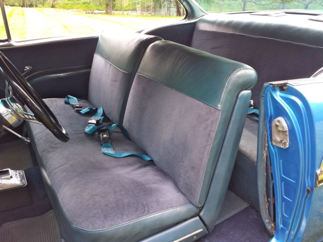 1955 Blue Chevrolet Bel Air/150/210 2 door