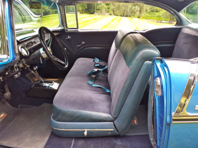 1955 Blue Chevrolet Bel Air/150/210 2 door