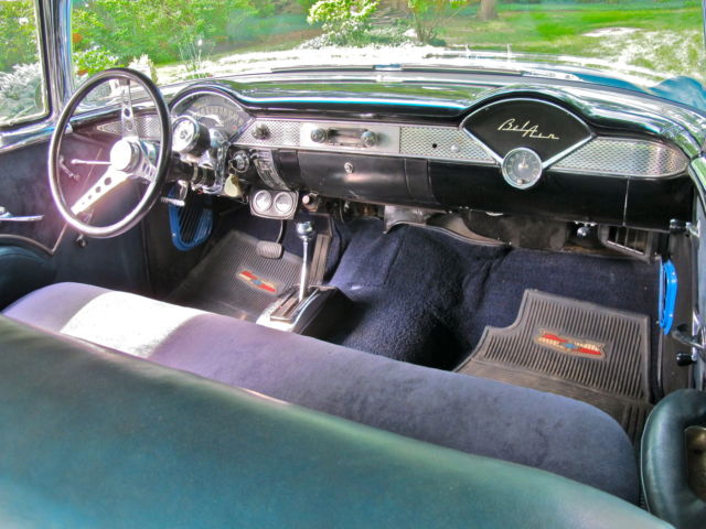 1955 Blue Chevrolet Bel Air/150/210 2 door