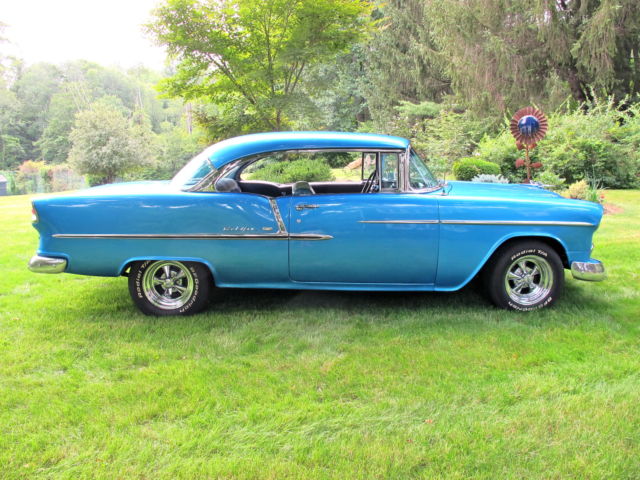 1955 Blue Chevrolet Bel Air/150/210 2 door