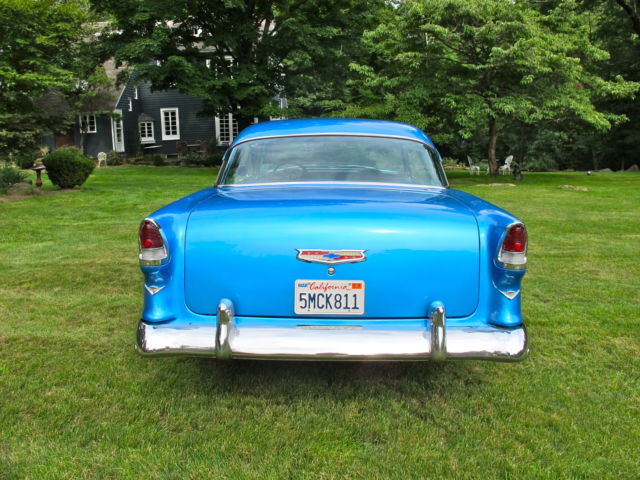 1955 Blue Chevrolet Bel Air/150/210 2 door