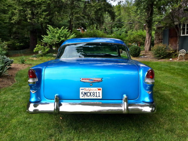 1955 Blue Chevrolet Bel Air/150/210 2 door