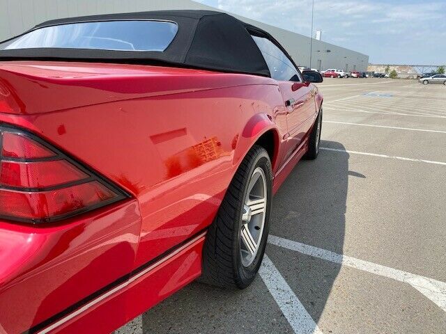 1988 Red Chevrolet Camaro Convertible