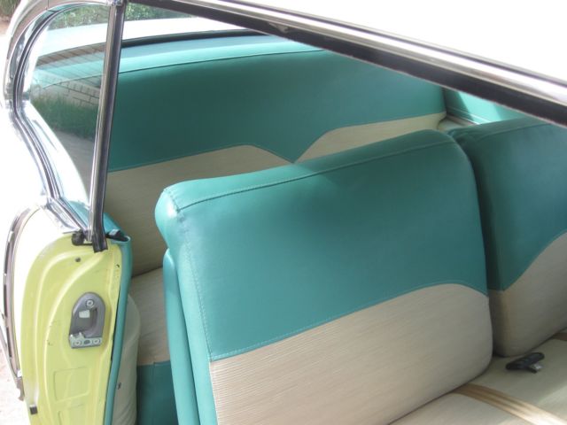 1955 Harvest Gold/India Ivory Chevrolet Bel Air/150/210 Coupe