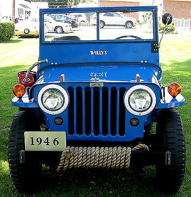 1946 Blue Willys CJ 2A Jeep