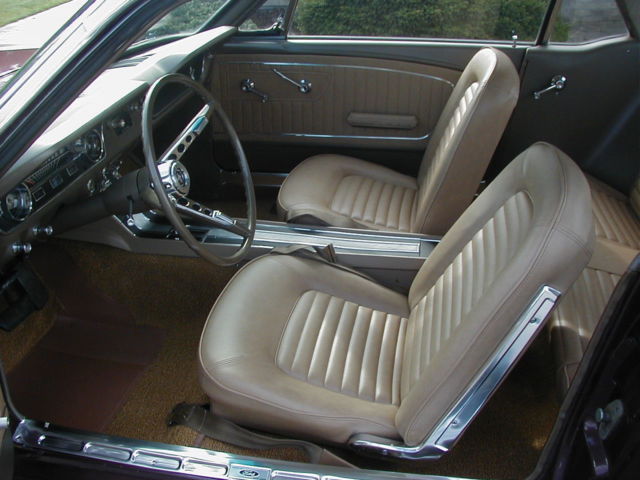 1965 Burgundy Ford Mustang Coupe