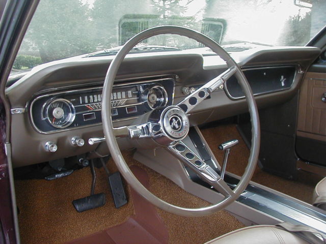 1965 Burgundy Ford Mustang Coupe