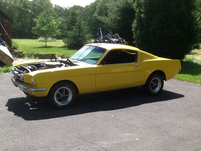 1966 Yellow Ford Mustang